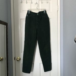 vintage olive green mom jeans